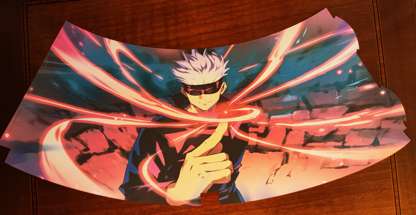 -Avvertenza- Questo prodotto non è pensato per essere venduto da solo ma fa parte della promozione 2 per 1 Abat-jour di Gojo Tratto da JujutsuKaisen. Scegli l'abat-jour che preferisci , Anime e manga di tutti i tipi Approfitta ora dell'incredibile Promozione 2For1. Questa Immagine mostra Gojo durante la sfera rossa.Lampadario non fornito