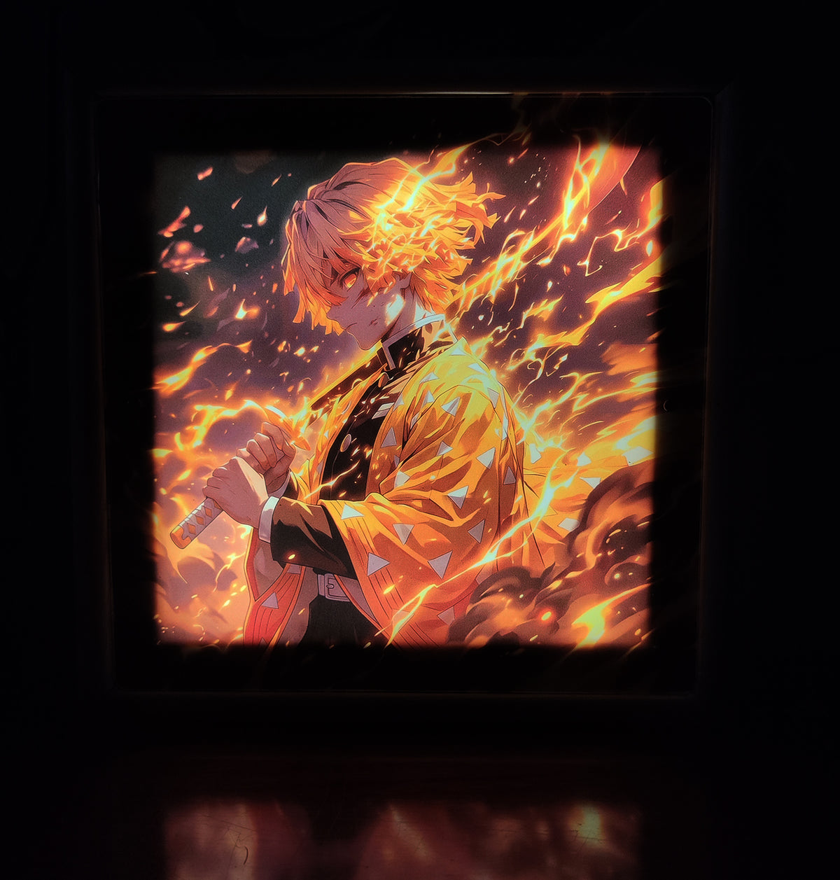 Light Box Anime Zenitsu - Demon Slayer | Lamp-anime